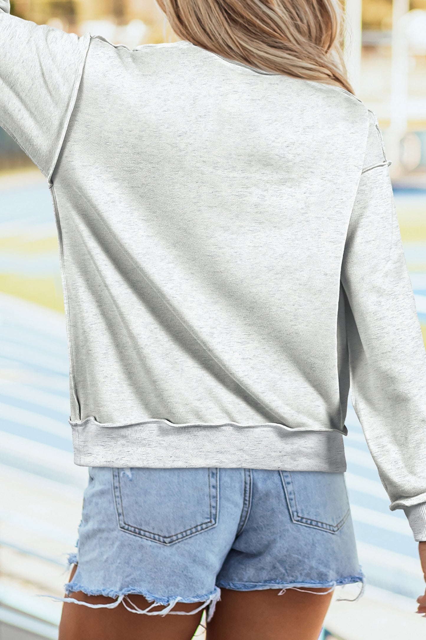 FOOTBALL GAMEDAY Double Side Printed High Neck Reversible Sweatshirt