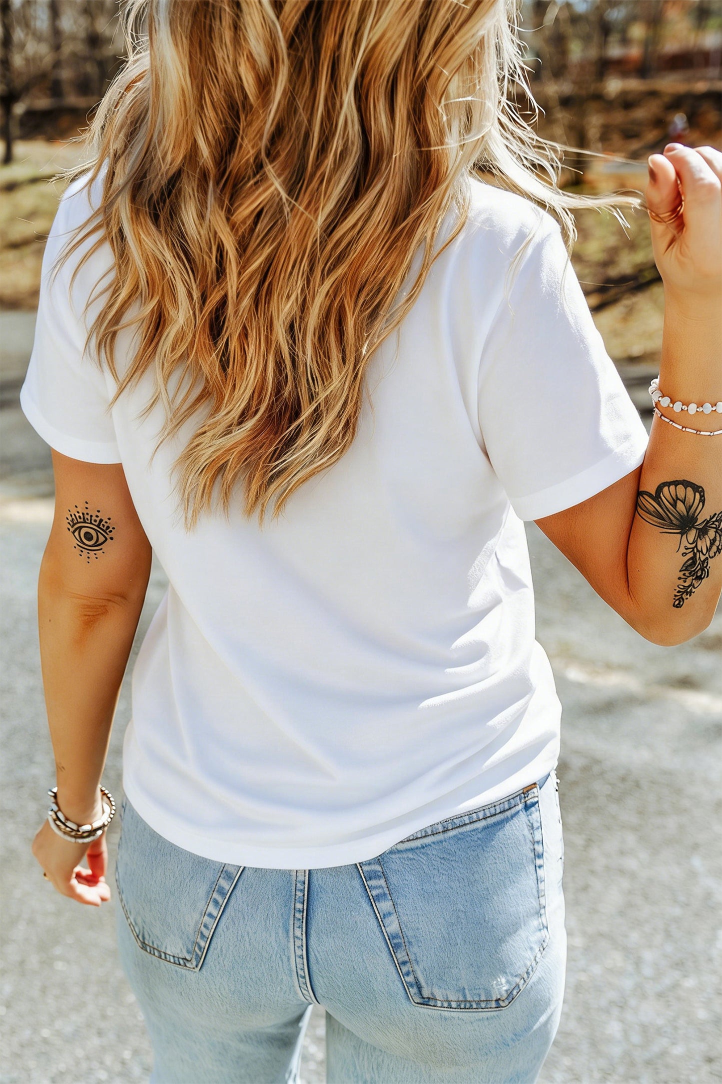 Floral Pumpkin Print Round Neck Short Sleeve T-Shirt