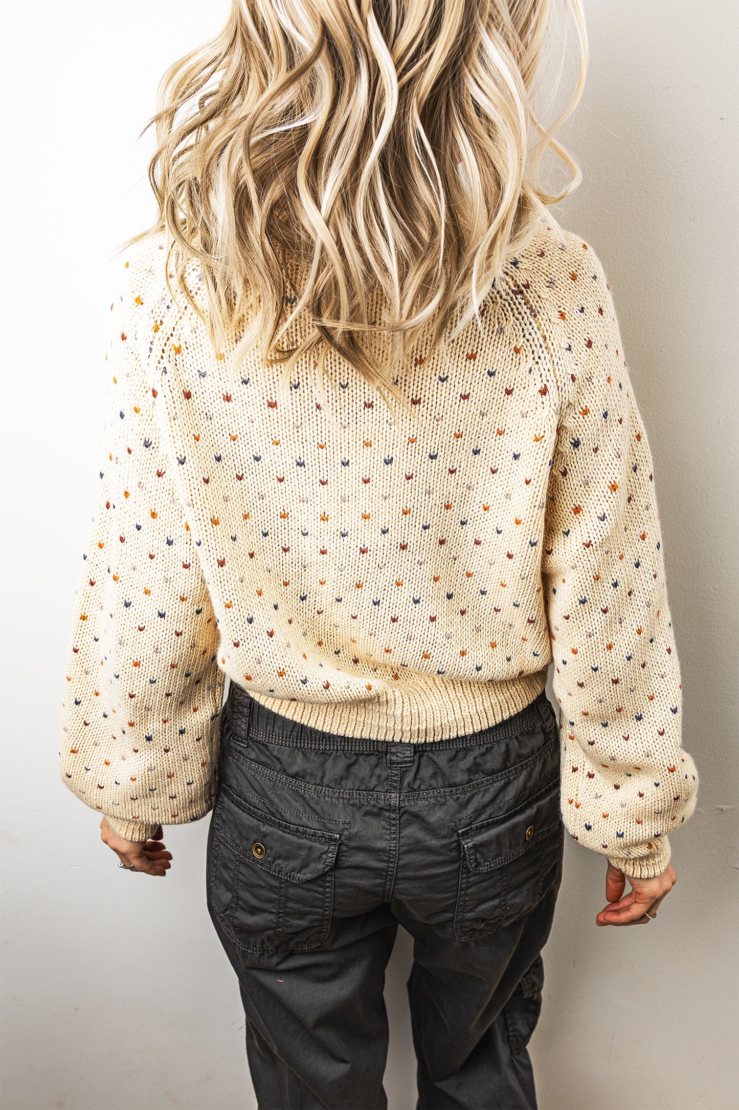 Sweetheart Button Cardigan - Cream