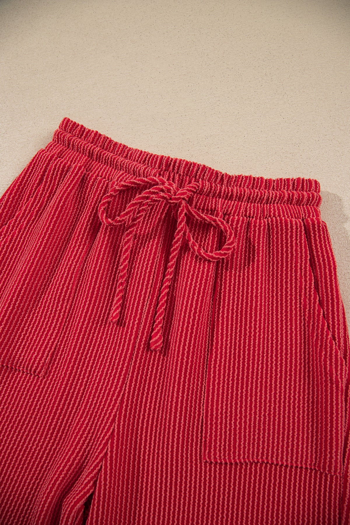 JOLLY Corded Long Sleeve Top and Pockets Pants Set