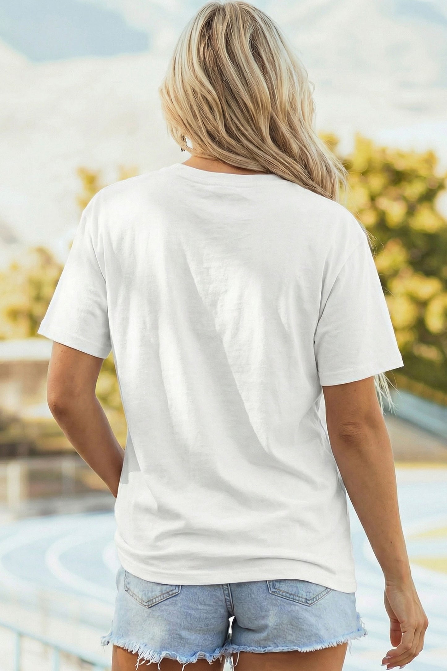 Sequin Game Day Football Print T-Shirt