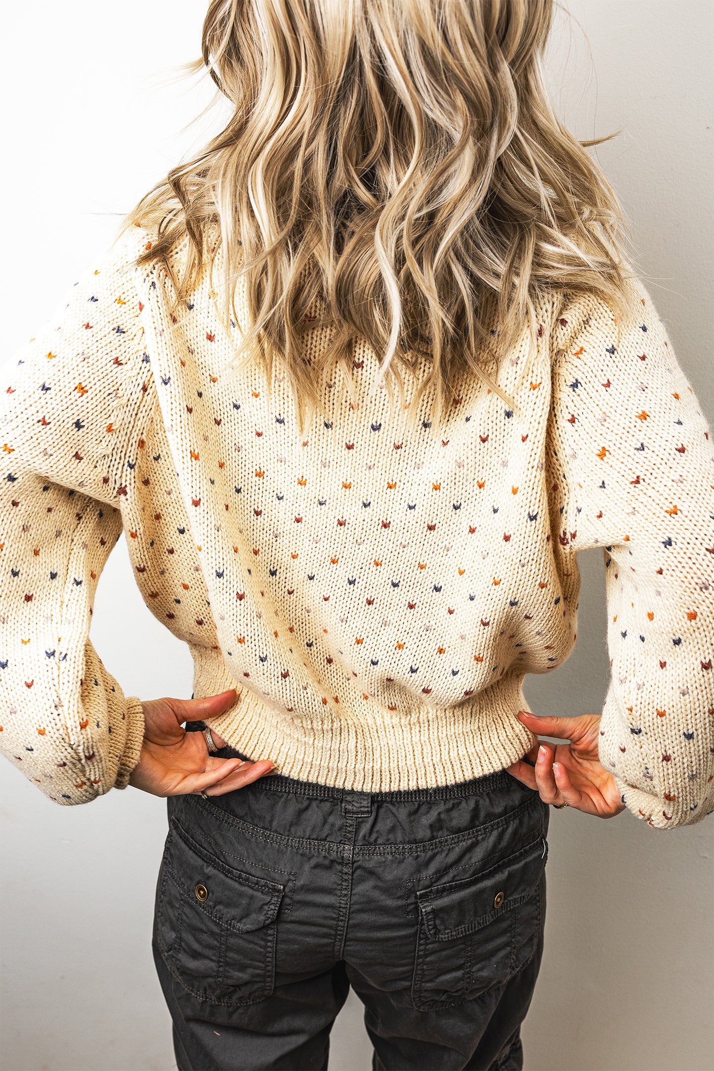 Sweetheart Button Cardigan - Cream