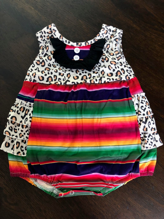 Leopard Ruffle Romper