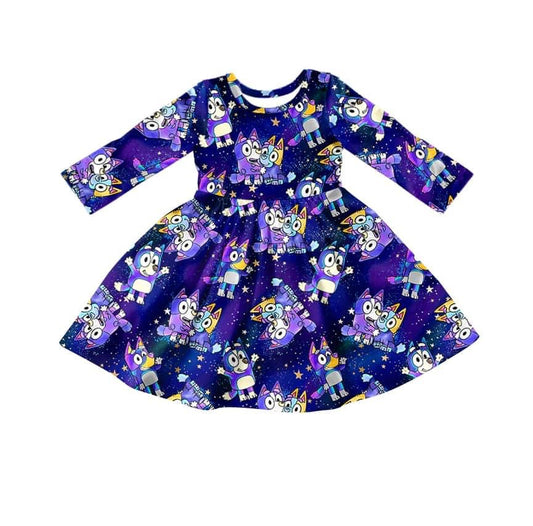Bluey Galaxy Dress