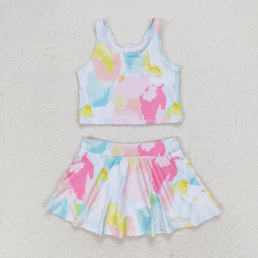 Girls Athletic Skirt Set