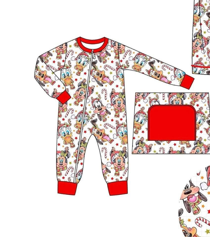 Boys Disney Christmas PJ Onesie