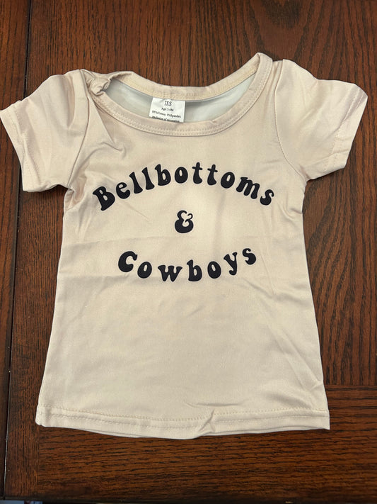Bell bottoms and cowboys shirt