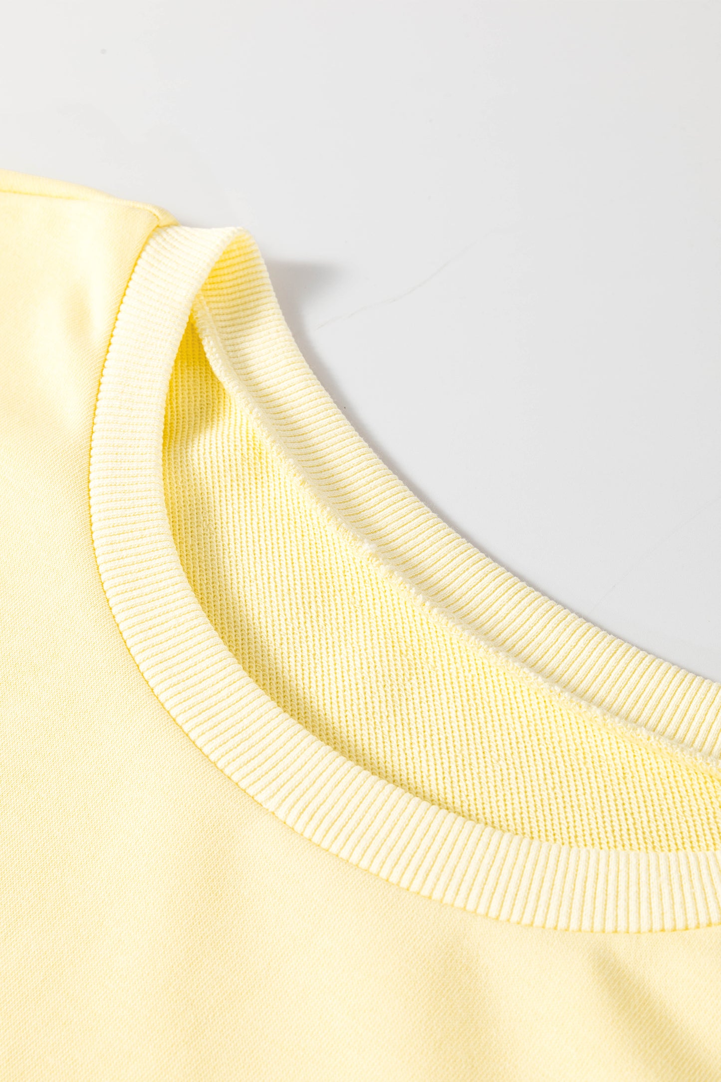 Eyelet Embroidered Lace Splicing Sleeve Loose T Shirt Dress - Yellow