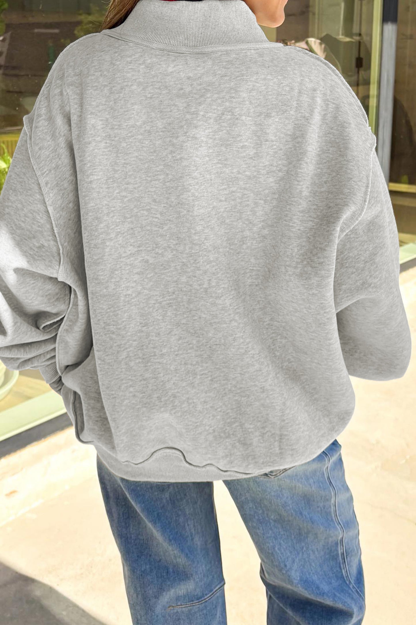 FOOTBALL GAMEDAY Double Side Printed High Neck Reversible Sweatshirt
