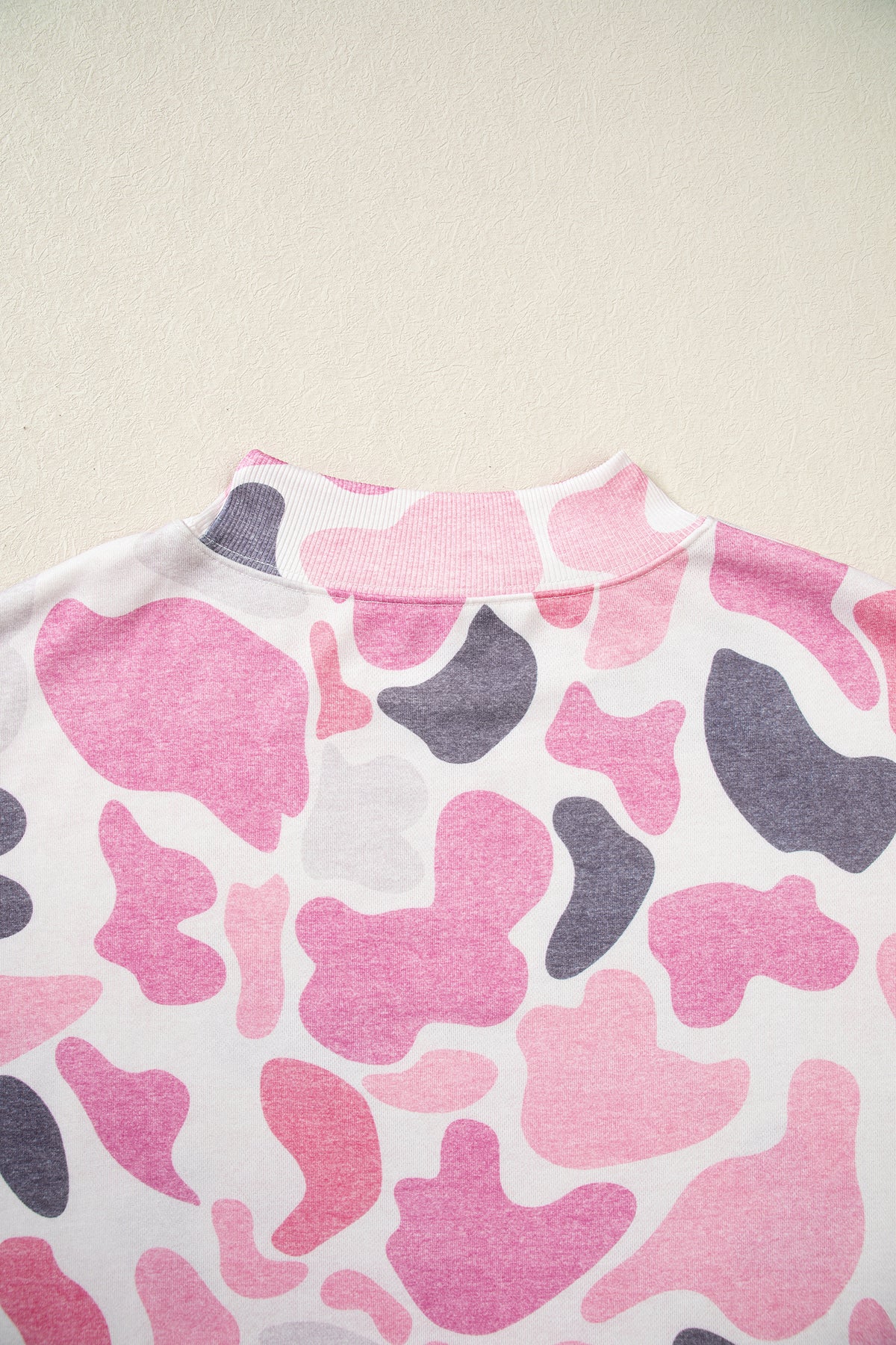 Camo Print Howdy Western Style Baggy Pullover Sweatshirt