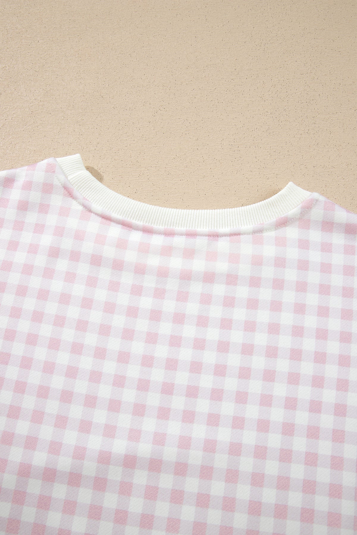 Plaid Baggy Pullover Drawstring Casual Shorts 2pcs Outfit