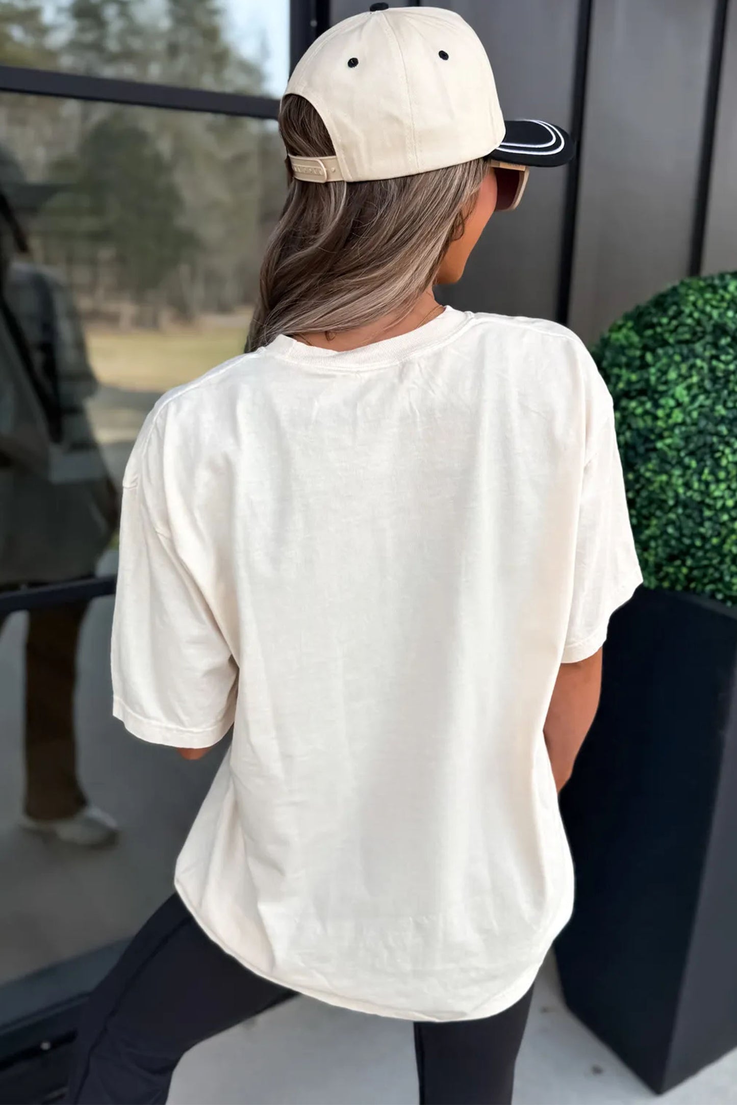 Sequin Game Day Football Print T-Shirt