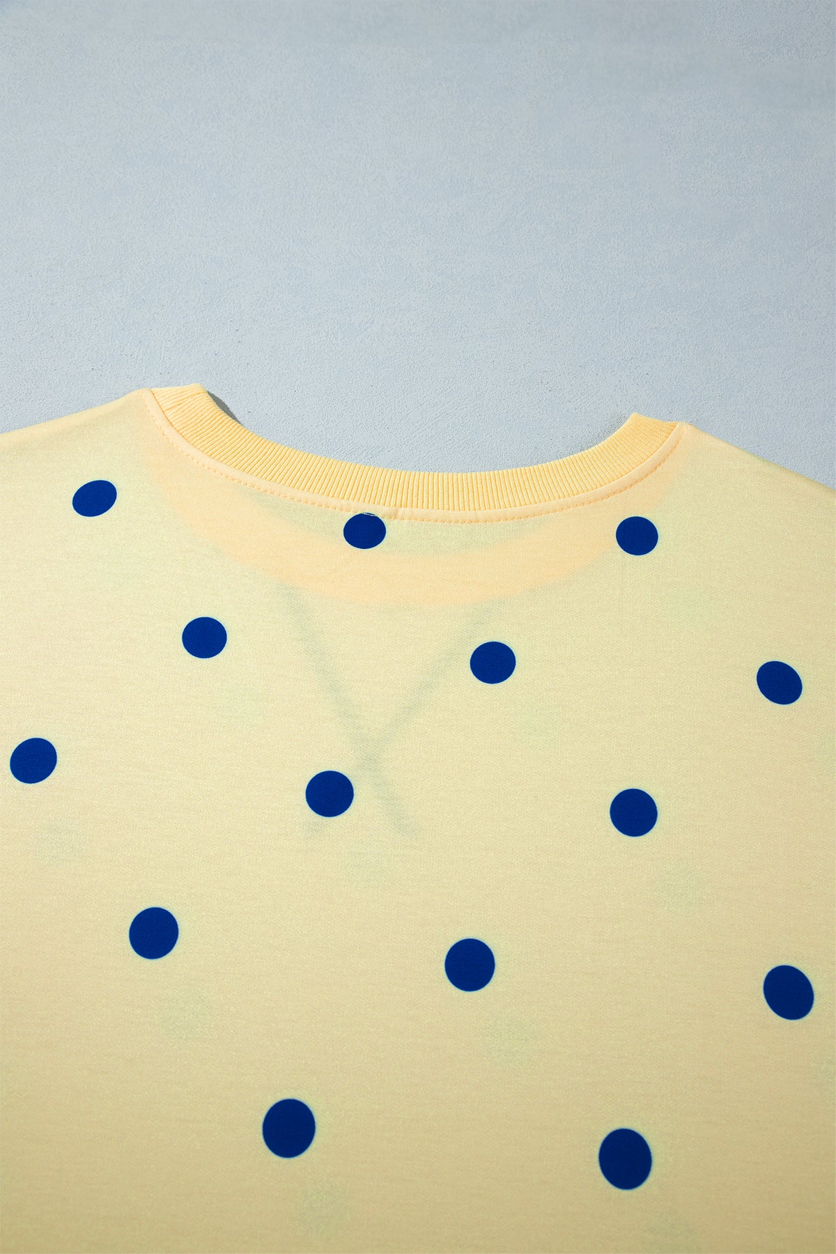 Long Sleeve Polka Dot Plus Size Top