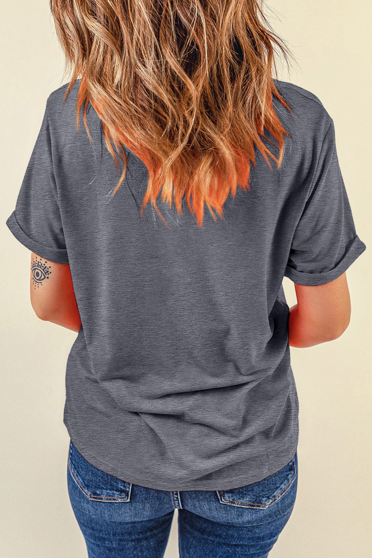 Pumpkin Season Graphic Round Neck Short Sleeve T-Shirt